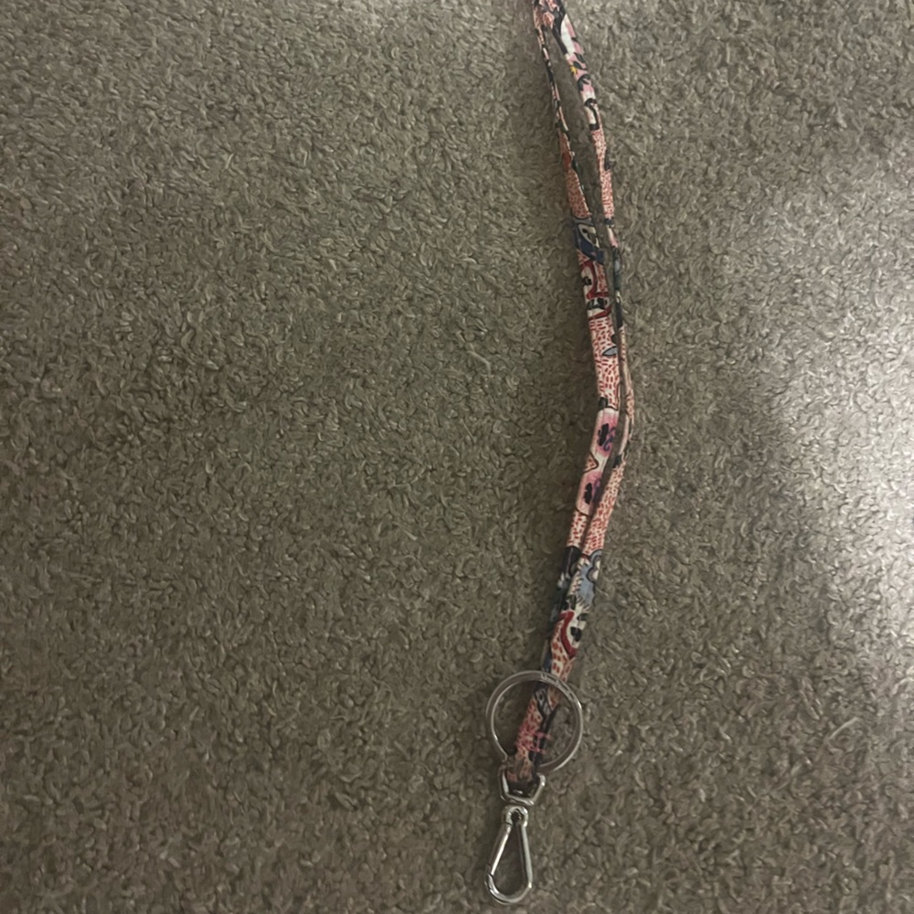 Vera Bradley Lanyard - Stitched Flowers Print